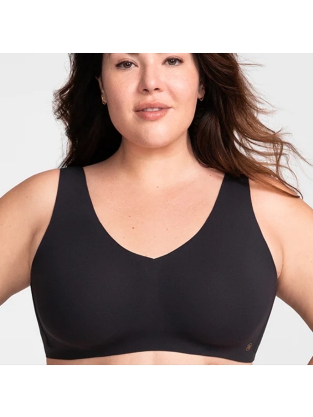 Honeylove V Neck Bra Size 1X Vamp Black Plus Size